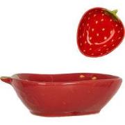 Clayre & Eef Kom Aardbeien 100 ml Rood Keramiek