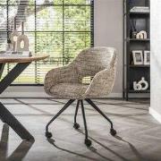 Hoyz Collection - Armstoel Spring Wieltjes - Eagle Zandkleur - Set van...