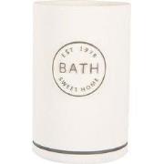 Clayre & Eef Tandenborstelhouder Ø 8x13 cm Wit Kunststof