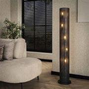 Hoyz Collection - Vloerlamp 5L Koker Mesh - Artic Zwart