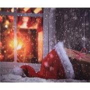 Clayre & Eef Kerst Achtergronddoek 180x210 cm Rood Textiel