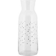 Clayre & Eef Karaf 1000 ml Transparant Glas Hartjes