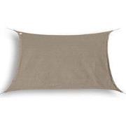hanSe® Schaduwdoek Rechthoek Waterdoorlatend 4x5 m Zonnedoek Taupe