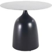 PTMD Bijzettafel Anna - 48x48x43 cm - Metaal - Wit