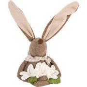 Clayre & Eef Deurstopper Konijn 20x17x41 cm Bruin Synthetisch