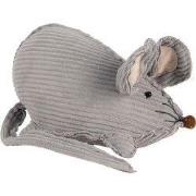 Clayre & Eef Deurstopper Muis 28x15x16 cm Grijs Synthetisch