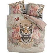 Zydante® Dekbedovertrek Printed 200x200/220cm – Tigress – met 2 Kussen...