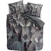 Zydante® Dekbedovertrek Printed 140x200/220cm – Savanna Stripes– met 1...