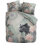 Zydante® Dekbedovertrek Printed 200x200/220cm – Panther Bloom – met 2 ...