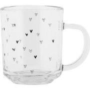 Clayre & Eef Theeglas 200 ml Transparant Glas Harten