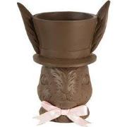 Clayre & Eef Decoratie Beeld Konijn 21x15x26 cm Bruin Kunststof