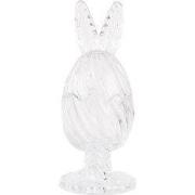 Clayre & Eef Glazen potje Ei Ø 9x22 cm Transparant Glas