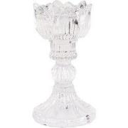 Clayre & Eef Kandelaar Ø 8x15 cm Transparant Glas