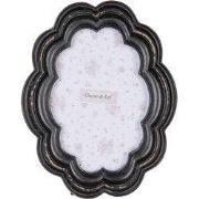 Clayre & Eef Fotolijst 10x15 cm Zwart Kunststof