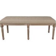 Clayre & Eef Bankje 122x41x46 cm Bruin Beige Hout