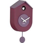 Wandklok Grato Cuckoo - Donkerpaars - 9.2x17.5x33.2cm