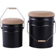 Kruk Buckets - Zwart - Ø31cm