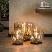 Hoyz Collection - Vloerlamp UP XXL - Amberkleurig Glas - Ø48