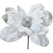 Clayre & Eef Kunstbloem Ø 22x25 cm Wit Kunststof