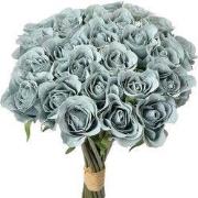 Clayre & Eef Kunstbloem 30 cm Blauw Kunststof