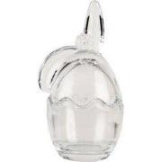 Clayre & Eef Glazen potje Ei 6x6x12 cm Transparant Glas