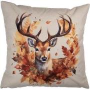 Clayre & Eef Kussenhoes 45x45 cm Beige Polyester Hert