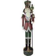 Clayre & Eef Beeld Notenkraker 202 cm Rood Metaal