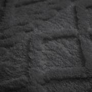 Zydante® Dekbedovertrekset Jacquard Teddy Antraciet - 200x200/220 cm -...