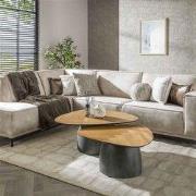 Hoyz Collection - Salontafel Infinite - Gerecycled Teakhout - Set van ...