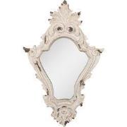 Clayre & Eef Spiegel 27x5x42 cm Wit Kunststof