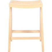 Barstoel Naturel Rotan - Zithoogte 65cm - 45x32x65cm - Jules - Set van...