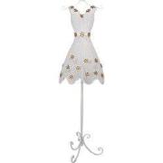 Clayre & Eef Etalagepop 42x28x151 cm Wit Metaal