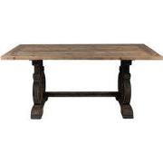 Clayre & Eef Eettafel 180x90x78 cm Bruin Zwart Hout