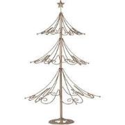 Clayre & Eef Kerstdecoratie Beeld Kerstboom Ø 46x75 cm Goudkleurig Met...