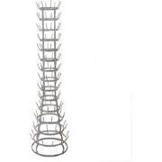 Clayre & Eef Mokkenrek Ø 41x148 cm Grijs Metaal