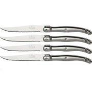 Buccan Cooking - Zilveren Steak Messenset - 4 delig
