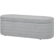 4goodz Bedbank Hocker met Opbergruimte - teddyfleece - 41x116x40 cm - ...
