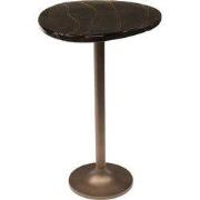 Bijzettafel Koper Metaal/Glas - 38x33x60cm - Eclipse