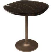 Bijzettafel Koper Metaal/Glas - 53x42x50cm - Eclipse