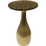Bijzettafel Goud Metaal/Glas - 40x40x60cm - Eclipse