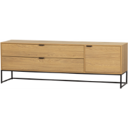 WOOOD Silas Tv-Meubel - Eiken - Melamine - 61x180x44