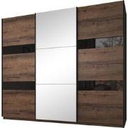 Meubella - Kledingkast Diplo - Eiken - 250 cm - Met spiegel