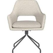 Housecraft Living Mos Eetkamerstoel Draaibaar Metaal Spider Off-White