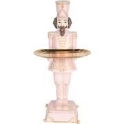 Clayre & Eef Kerstdecoratie Beeld Notenkraker 18x17x40 cm Roze Kunstst...