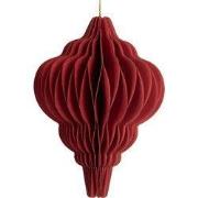 Clayre & Eef Kersthanger Ø 7x10 cm Rood Papier