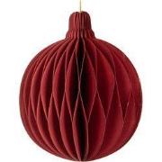 Clayre & Eef Kersthanger Ø 8x10 cm Rood Papier