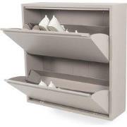 Spinder Design schoenenkast Billy 2 - Silky Taupe - 12 paar schoenen