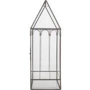 Clayre & Eef Decoratie Kweekkastje 15x15x45 cm Transparant Metaal