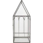 Clayre & Eef Decoratie Kweekkastje 15x15x38 cm Transparant Metaal