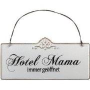 Clayre & Eef Tekstbord 21x15 cm Wit IJzer